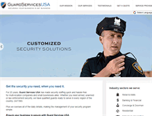 Tablet Screenshot of guardservicesusa.com